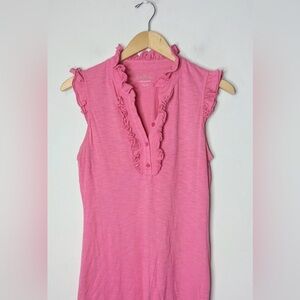Lilly Pulitzer Pink Pima Cotton Top Size Small